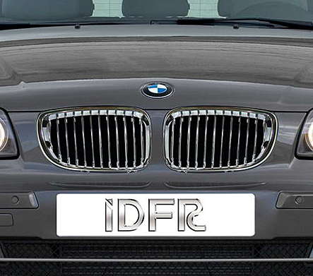 Решетки радиатора хромированные IDFR 1-BW050-06CS для BMW E87 2008-2013