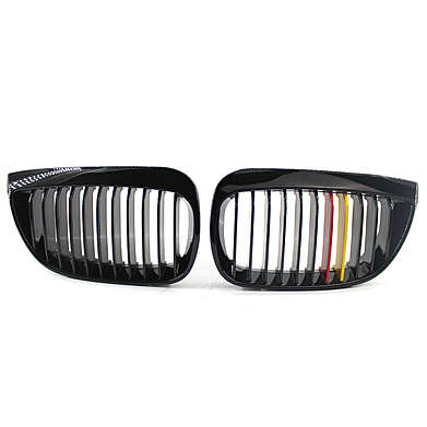 Решетки радиатора черные глянцевые для BMW E87 2004-2007