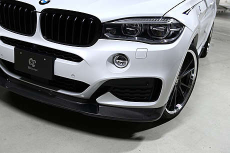 Спойлер переднего бампера (карбон) 3D Design для BMW X6 F16 (оригинал, Япония)