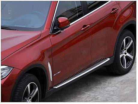 Подножки-ступени OEM-Style, алюминий, (комплект 2шт), для авто BMW X6 F16 2014-2019 (BM-X6-S008)