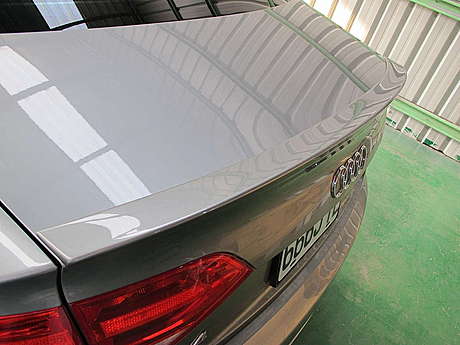 Спойлер на крышку багажника под покраску для Audi A4 B8 2009-2012