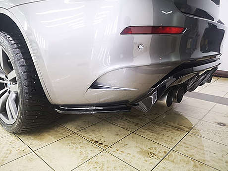 Элероны заднего бампера под покраску Parsan PT-E71-RL01 для BMW X6 M (E71)