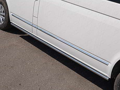 Пороги труба 50,8 мм VWMULT15LONG-36 для Volkswagen Multivan T6 2015- 