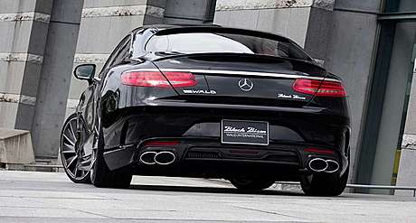 Накладка на задний бампер (с карбоном) WALD Black Bison для Mercedes S-class Coupe (C217) (оригинал, Япония)