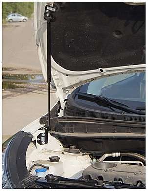 Упор гидропневматический капота с крепежем, 1шт, для авто Hyundai IX35 2010-2015