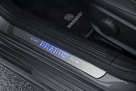 Накладки на пороги (с подсветкой) Brabus для Mercedes GLC (X253) (оригинал, Германия)