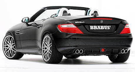 Накладка на задний бампер Brabus для Mercedes SLK (R172) (оригинал, Германия)