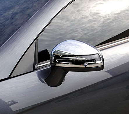 Накладки на зеркала хромированные IDFR 1-MB682-04C для Mercedes-Benz R172 SLK Class 2011-2015