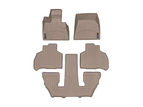 Коврики в салон передние и задние цвет Tan комплект 6шт. FloorLiner 451507-1-5-6 для BMW G07 X7 40i (6 местный) 2019- 
