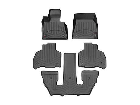 Коврики в салон передние и задние цвет черный комплект 6шт. FloorLiner 441507-1-5-6 для BMW G07 X7 40i (6 местный) 2019- 