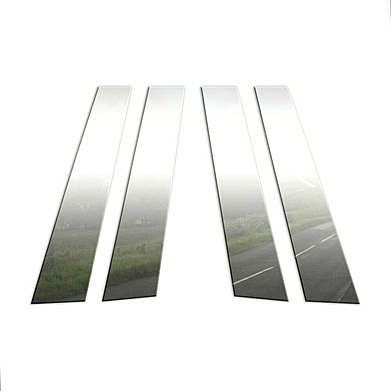 Накладки на стойки дверей стальные комплект 4шт. Brite Chrome BCIP122 для Cadillac ATS 2013-2019