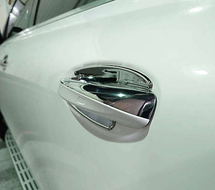 Накладки под ручки дверей хромированные IDFR 1-MB357-05C для Mercedes-Benz GLE -Class Coupe C167 2020-