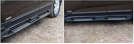 Подножки-ступени, ABS-пластик, для авто Kia Sorento XM 2009-2012