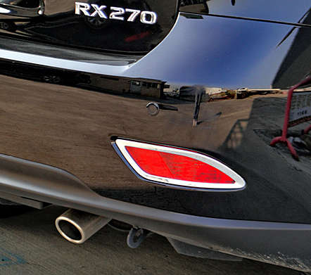 Накладки на задние противотуманные фары хромированные IDFR 1-LS603-06C для Lexus RX 350 RX 450h 2012-2015