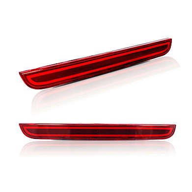 Светодиодные вставки в задний бампер красные для Dodge Challenger 2015-2019 