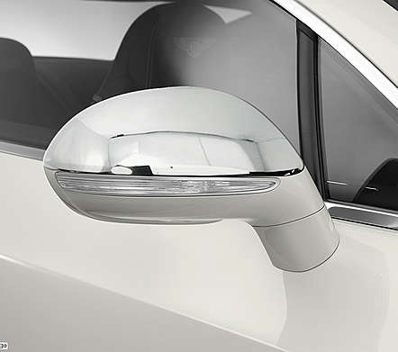 Накладки на зеркала хромированные IDFR 1-BT604-04C для Bentley Continental GT 2012-2013