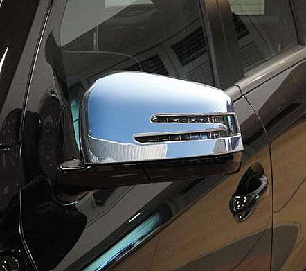 Накладки на зеркала хромированные IDFR 1-MB402-11C для Mercedes-Benz W164 2009-2011