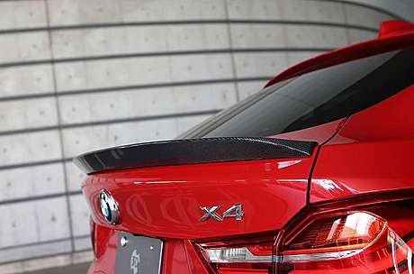 Спойлер на крышку багажника (карбон) 3D Design для BMW X4 F26 M-Sport (оригинал, Германия)