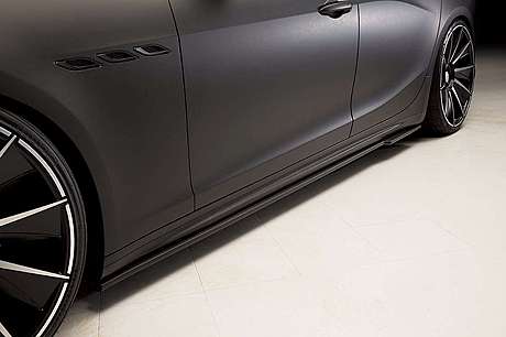 Пороги WALD Black Bison для Maserati Ghibli (оригинал, Япония)