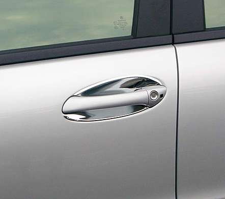 Накладки под ручки дверей хромированные IDFR 1-MB105-05C для Mercedes-Benz W203 C Class Coupe 2001-2007