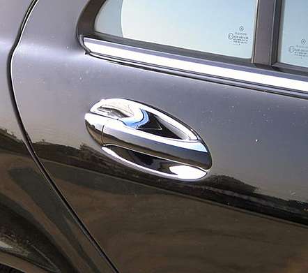 Накладки под ручки дверей хромированные IDFR 1-MB171-05C для Mercedes-Benz W209 CLK Class 2003-2009