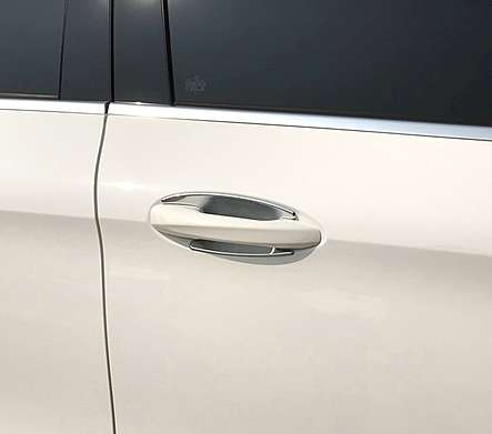 Накладки под ручки дверей хромированные IDFR 1-MB356-05C для Mercedes-Benz GLE-Class W167 2019-2021