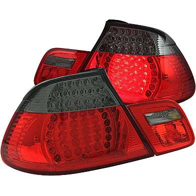 Задние фонари диодные красные с темными вставками Anzo 321186 для BMW E46 Convertible 2000-2003 / M3 2001-2006