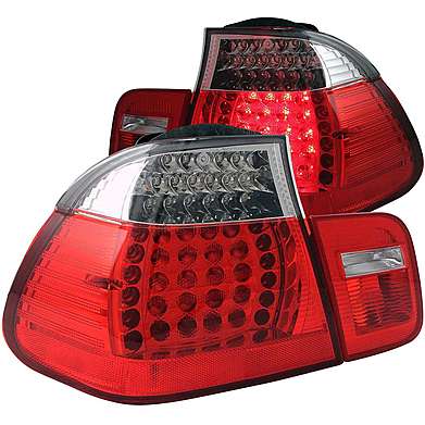 Задние фонари диодные красные Anzo 321096 для BMW E46 4DR 2002-2005