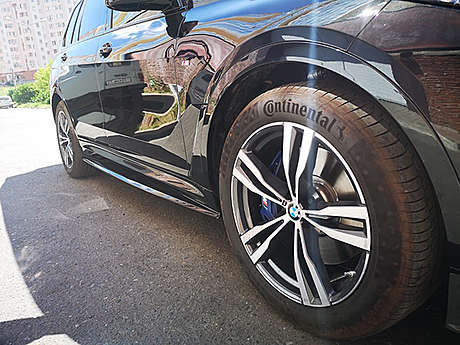 Накладки под пороги под покраску Parsan PT-G07-SS01 для BMW X7 (G07) M-SPORT