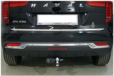 Накладка на нижнюю кромку двери багажника, нержавейка зеркальная, для авто Haval Jolion 2021-