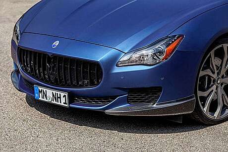 Накладки на передний бампер (карбон) Novitec для Maserati Quattroporte 2013+ (оригинал, Италия)