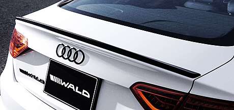 Спойлер на крышку багажника WALD для Audi A5 8T Sportback (c 11.2011 г.в.) (оригинал, Япония)