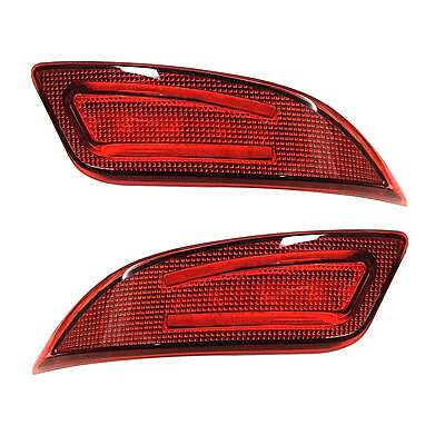 Задние светодиодные вставки в бампер красные для Toyota Camry V50 2015-2017