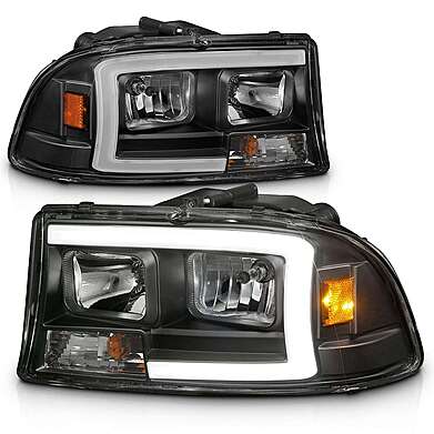 Передние фары диодные черные Anzo 111591 для Dodge Dakota 1997-2004 / Dodge Durango 1998-2003