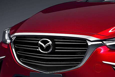 Накладка на передний бампер хромированная Kenstyle для Mazda CX-3 2015-2019 (Оригинал, Япония)