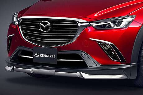 Юбка переднего бампера Kenstyle для Mazda CX-3 2015-2019 (Оригинал, Япония)