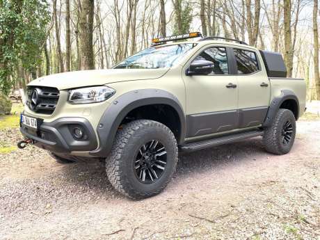 Расширители колесных арок 4.5 см под 2 бензобака Safari для Mercedes-Benz X-Class 2017-2020 