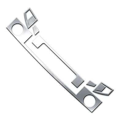 Накладки на передний бампер стальные комплект 7шт. Luxury FX LUXFX0279 для Hummer H2 2003-2009