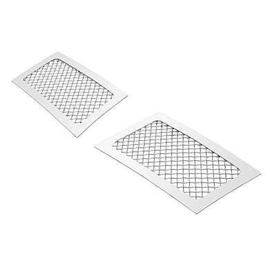 Решетки в передний бампер стальные с хромированной сеткой 2шт. для Cadillac Escalade 2007-2014